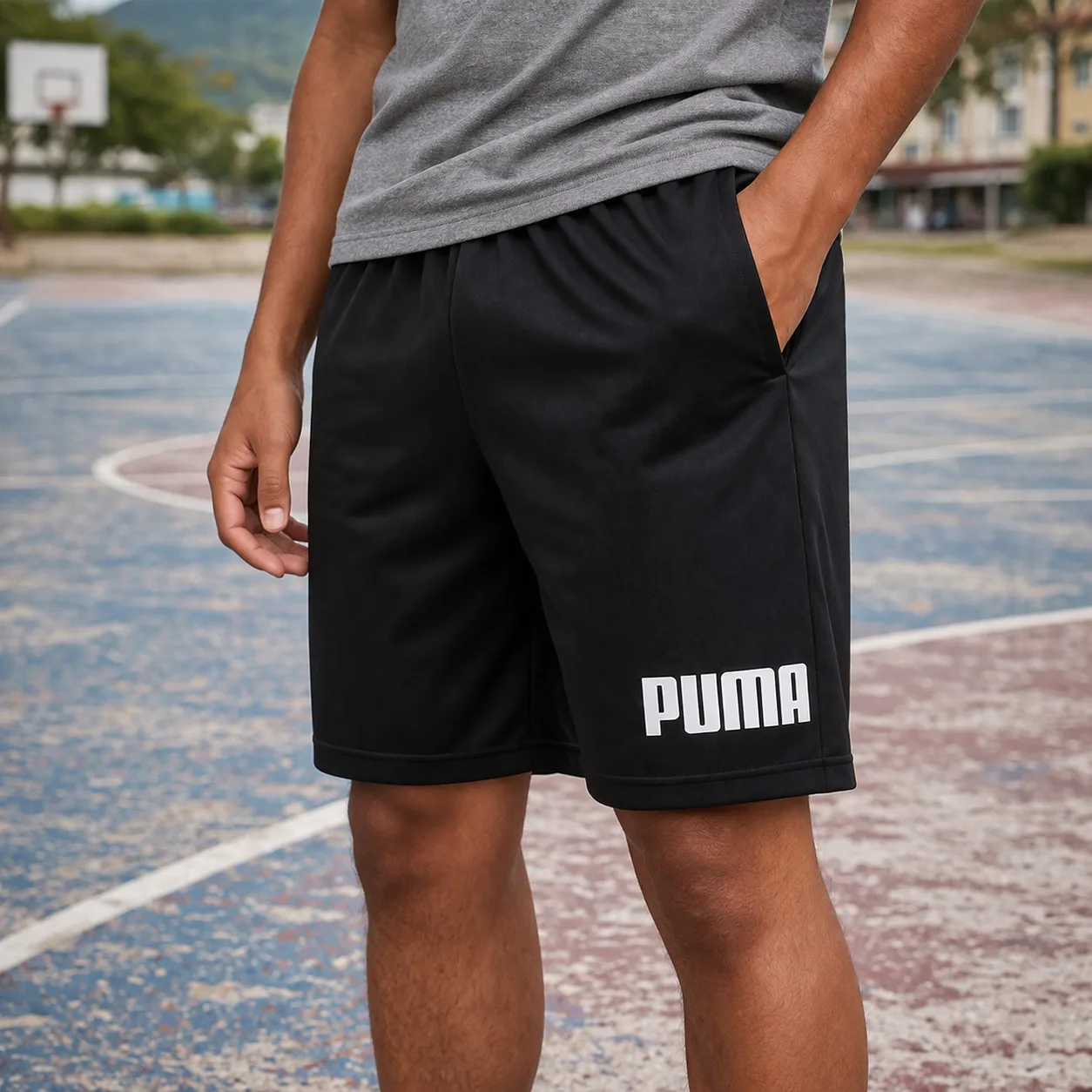 ESS Big No 1 Logo Shorts image 1